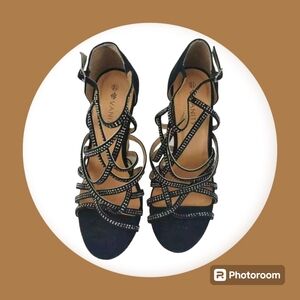 Vanity Brand Sparkled Wedge Heels Size 10